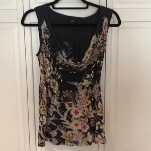 Deletta top with gold sequins